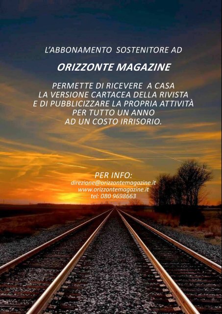 Orizzonte Magazine n°8 Agosto 2015