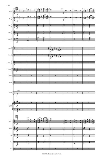 Rosner - Piano Concerto No. 2, op. 30