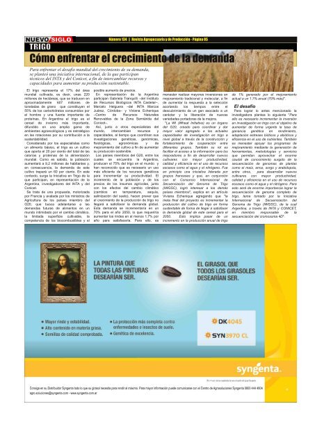 Revista Agropecuaria Nuevo Siglo Número 134