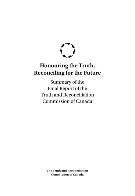 Honouring the Truth Reconciling for the Future