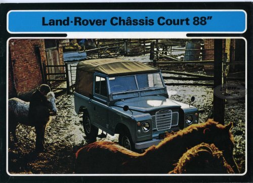 Land Rover Châssis Court 88|1972