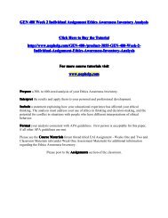 gen 480 week 1 individual assignment ethics awareness ethics awareness inventory