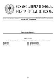 BIZKAIKO ALDIZKARI OFIZIALA BOLETIN OFICIAL DE BIZKAIA