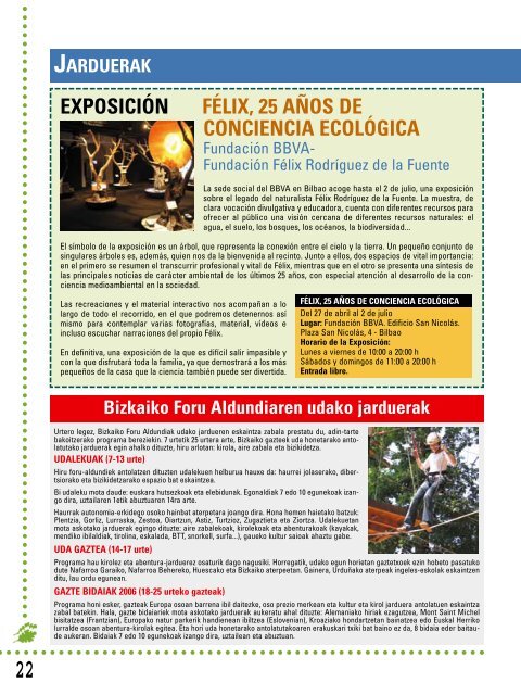 Revista de primavera de 2006 - Bizkaia 21