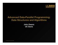 Advanced Data-Parallel Programming Data Structures and Algorithms