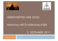 MINIVNA NETZWERKANALYSER 3 DEZEMBER 2011