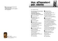 Non affannatevi per niente