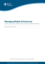 Managing Mobile Enterprises - IDC