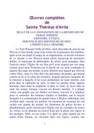 Œuvres complètes de Sainte Thérèse d'Avila