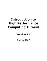 Introduction to High Performance Computing Tutorial