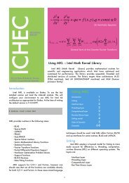 Using MKL, the Intel Math Kernel Library (v11.0.0.079) - ICHEC