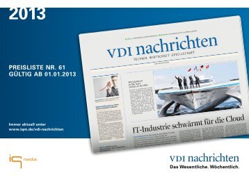 VDI nachrichten - iq media marketing