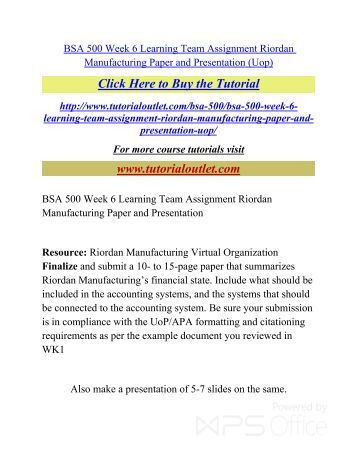 service request rm003 riordan manufacturing essay service request rm003 riordan manufacturing essay