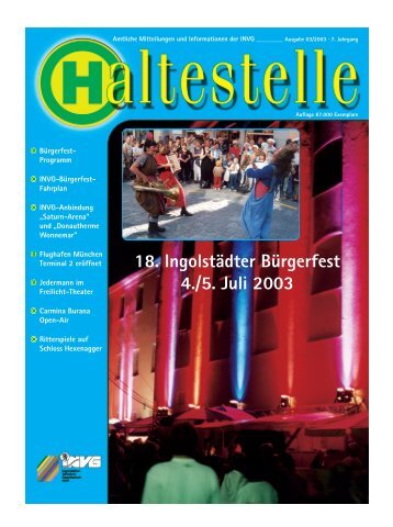 Bürgerfest-Programm - Ingolstädter Verkehrsgesellschaft mbH, INVG