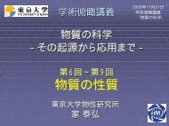 メゾスコピック: 何が面白いの? - 家研究室 - 東京大学