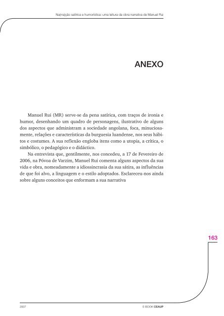 Na(rra)Ã§Ã£o satÃ­rica e humorÃ­stica: Uma leitura da obra narrativa de ...