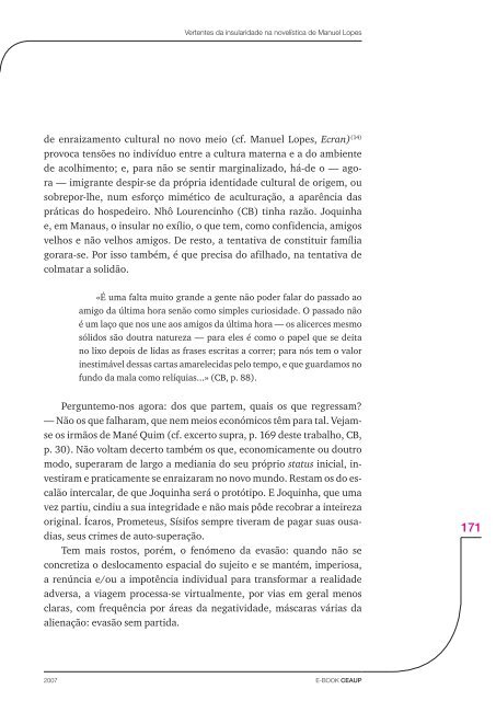 VERTENTES DA INSULARIDADE NA NOVELÍSTICA DE MANUEL LOPES