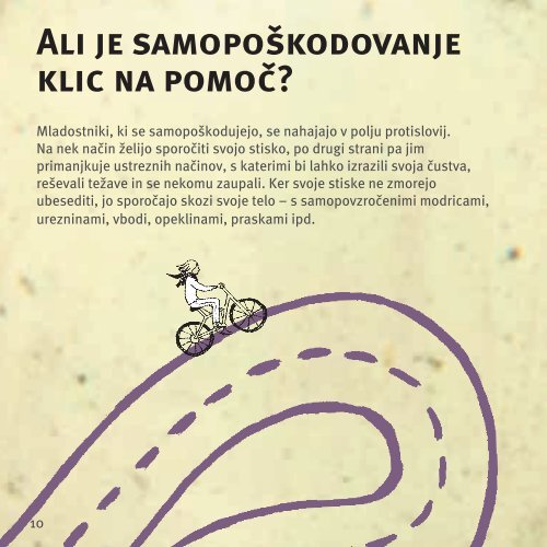 Kako lahko prepoznamo samopoškodbeno vedenje? - Inštitut Utrip