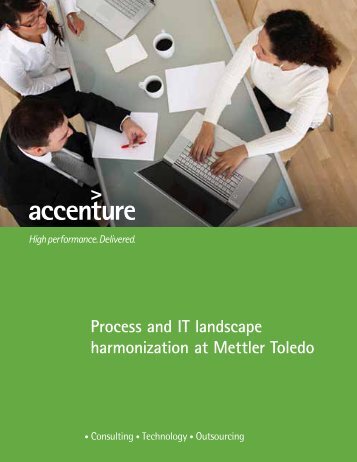 Process and IT landscape harmonization at Mettler Toledo
