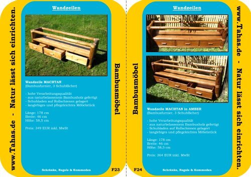 Tahas Katalog Bambusmoebel 2010