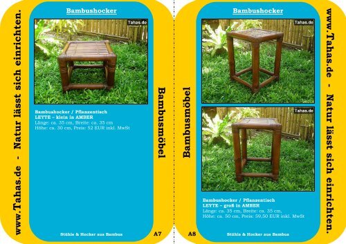 Tahas Katalog Bambusmoebel 2010