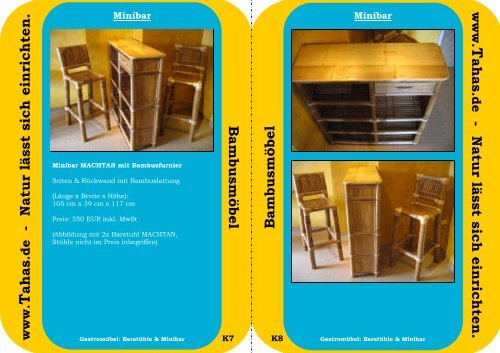 Tahas Katalog Bambusmoebel 2010