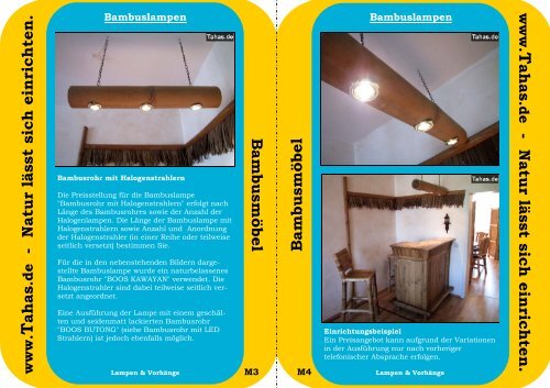 Tahas Katalog Bambusmoebel 2010