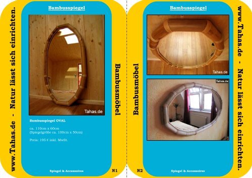 Tahas Katalog Bambusmoebel 2010