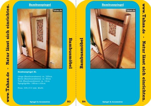 Tahas Katalog Bambusmoebel 2010