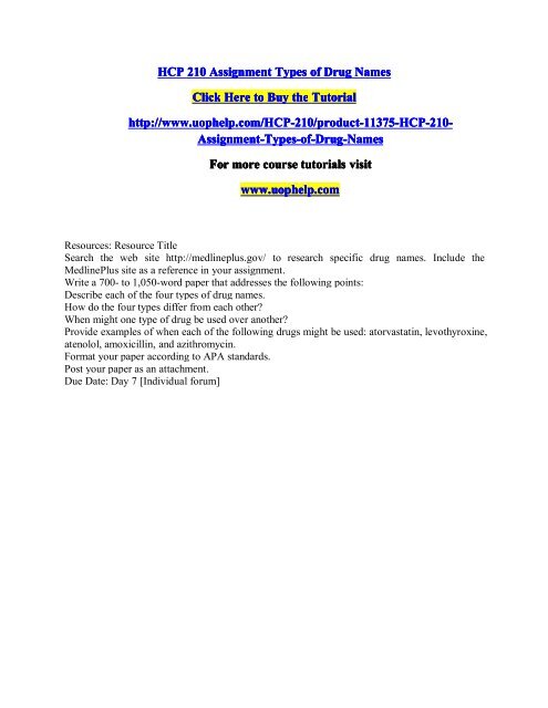 hcp-210-assignment-types-of-drug-names-uophelp