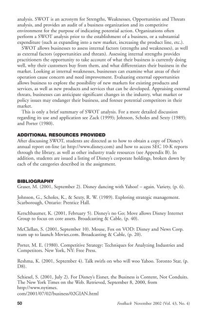 Feedback November 2002 (Vol 43 No 4)