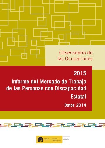 2015 Informe del Mercado de Trabajo de las Personas con Discapacidad Estatal