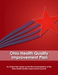 Ohio Health Quality Improvement Plan