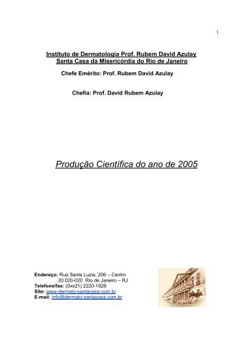 Produção Científica do ano de 2005