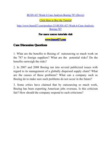 boeing 7e7 case study answers boeing 7e7 case study answers