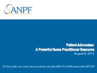 ANPF Patient Advocacy Webinar PPT.pdf - Campaign for Action