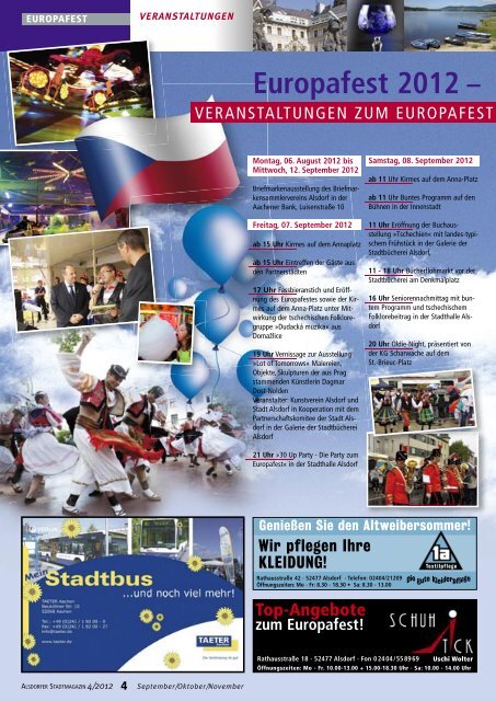 Zum Europafest - Alsdorfer Stadtmagazin