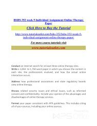 BSHS 352 week 5 Individual Assignment Online Therapy Paper.pdf /Tutorialoutlet