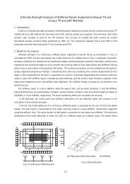 Ultimate Strength Analysis of Stiffened Panels Subjected to Biaxial ...