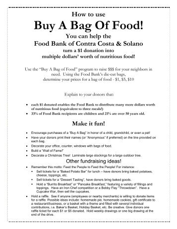 Buy A Bag Of Food!