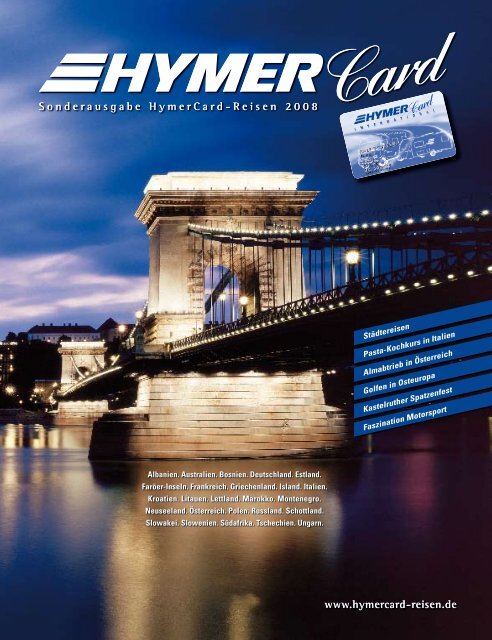 mit Ihren HymerCard-Reisen 2008! - HYMER.com