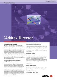 :Arkitex Director; Prepress Workflow; English; Leaflet - Agfa