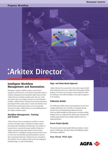 :Arkitex Director; Prepress Workflow; English; Leaflet - Agfa