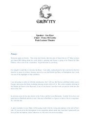 download pdf transcript of ian kiaer's lecture - Gravity