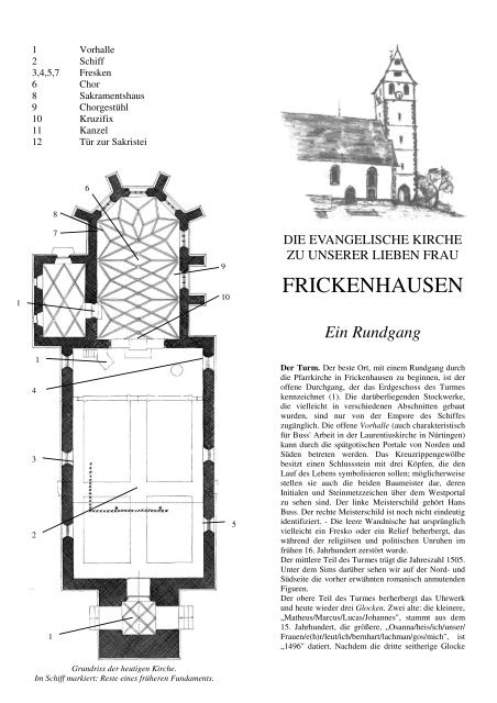 Faltblatt - Evangelische Kirchengemeinde Frickenhausen
