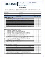 PSU GENERAL WORKPLACE SAFETY INSPECTION FORM Date ...