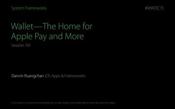 Wallet—The Home for  Apple Pay and More