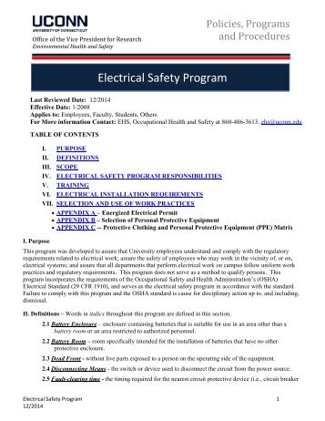 Electrical Safety Program