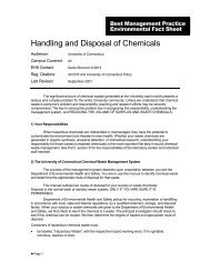 Handling and Disposal of Chemicals