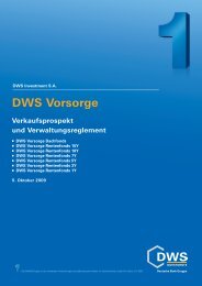 DWS Vorsorge